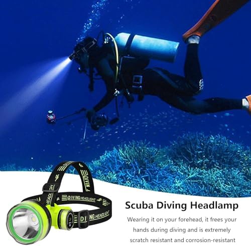Waterproof Diving LED Headlamp – Rechargeable Underwater Torch with 2 Light Modes | Bright LED Diving Flashlight for Forehead, Hands-Free Head Light for Swimming, Snorkeling, Hiking, Outdoor Adventure - Image 4