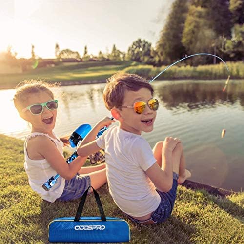 ODDSPRO Kids Fishing Pole Pink, Portable Telescopic Fishing Rod and Reel Combo Kit - with Spincast Fishing Reel Tackle Box for Girls, Youth - Image 6
