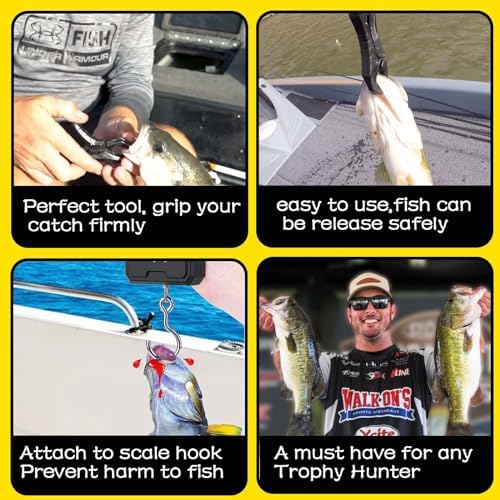 4.5'' Fish Lip Gripper, Digital Scale Hook Non-Puncture Replacement Clamp - Fish Grabber for Fishing Cull Tag Tournament Bass Fishing Culling System Accessories (Pack of 8) - Image 7