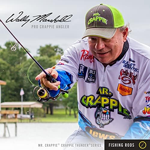 Lew's Crappie Thunder Jigging Fishing Rod, Medium Light Power, Fast Action, Premium Multi-Piece Graphite Blank, EVA Foam Handle, Crappie Thunder Green - Image 6