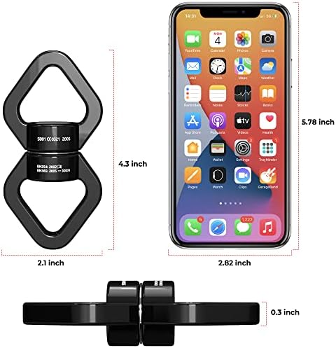 Trobing Swing Swivel, 30KN Rotational Safety Device, 360° Rotator with Hanging Accessory for Aerial Yoga, Hanging Hammock, Web Tree Swing, Swing Spinner and Rock Climbing, Indoor and Outdoor - Image 5