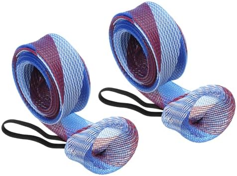 PATIKIL Rod Sock, Fishing Rod Sleeve Cover Braided Mesh Pole Protector Gloves Fishing Tools Pointed End for Spinning Fishing Rod Fly Rod Ice Rod Casting Rod by PATIKIL