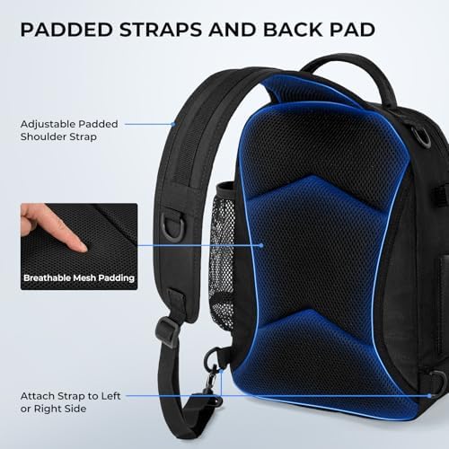 KastKing BaitSpace Fishing Sling Bag, Fishing Backpack with Rod Holder - Image 6