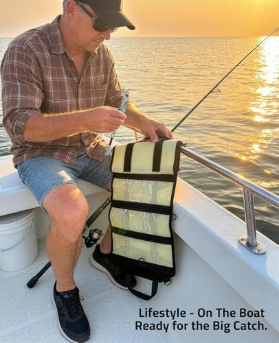 CVLIFE 6-Pocket PVC Mesh Fishing Lure Bag, Tackle Storage Organizer - Image 6