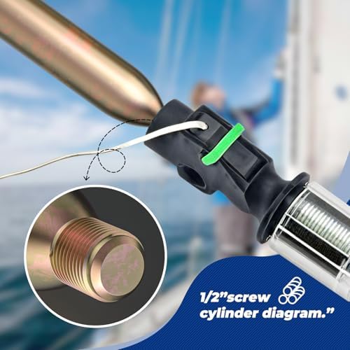 24G Co2 Cartridge Cylinder for Life Vest, Accessory for C02 PFD Rearming Kit, for Auto/Manual Inflating Life Jacket, for Adult, Used for Fishing, Surfing, Sea/Ocean Activities 2Pack - Image 6