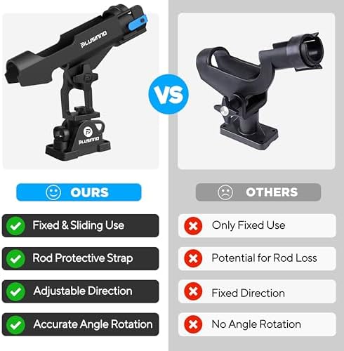 PLUSINNO 2 in 1 Kayak Fishing Rod Holder, Fishing Rod Holders for Boat - Image 6