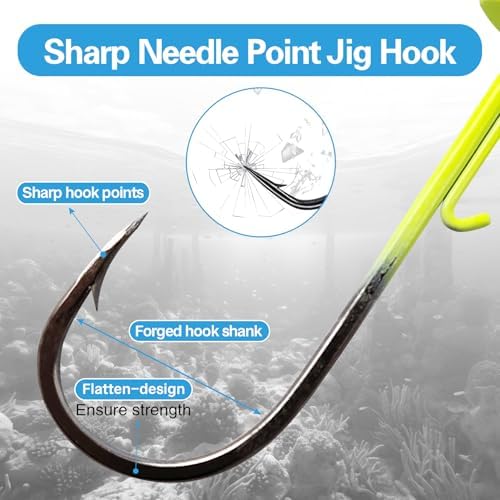 Eupheng Ned Rig Jig Kits, Mushroom Jig Heads for Bass Fishing - Image 5