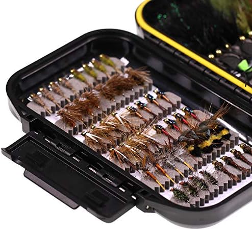 Wifreo Fly Fishing Flies Assortment with Waterproof Fly Box, 28/40/64/92/120pcs Dry/Wet/Nymph/Streamer Flies, Trout/Bass/Panfish/Salmon Fishing Flies - Image 4