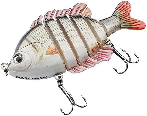 BASSDASH SwimPanfish Multi Jointed Bluegill Bass Fishing Lure Swimbaits - Image 6