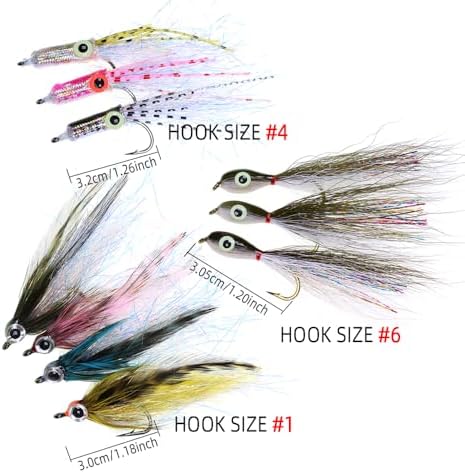 20/22/26PCS Fly Fishing Flies Set, Muskie Bass Pike Streamer Flies - Image 5