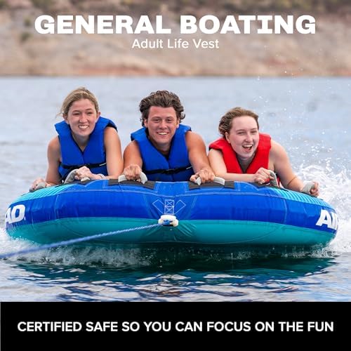 Airhead General Purpose Life Jacket for Adults & Kids - US Coast Guard Approved Life Vest for Men, Women, Youth, Child & Infant, Boating Safety PFD for Fishing & Swimming - Image 2