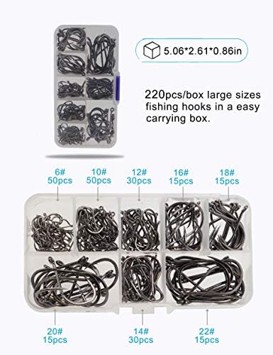 Fishing Hooks Set Large Size Carbon Steel Catfish Carp Fish Hooks - Image 2