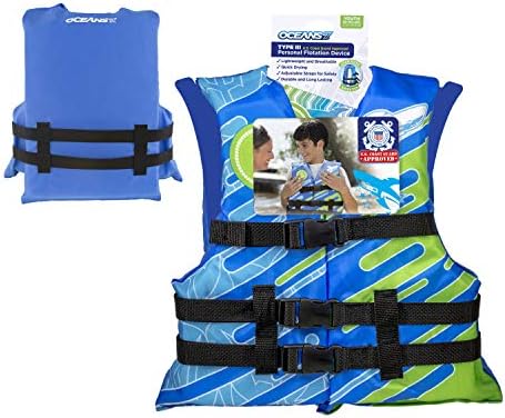 Aqua Oceans 7 Life Jacket for Kids - US Coast Guard Approved Life Vest for Infant, Child & Youth Boys and Girls, Open-Side PFD for Boating, Swimming & Water Sports - Image 4