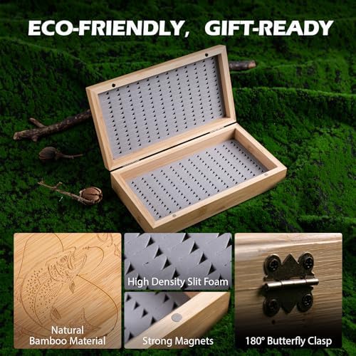 Goture Fly Fishing Flies Assortment Kit with Wooden Fly Box - Image 5
