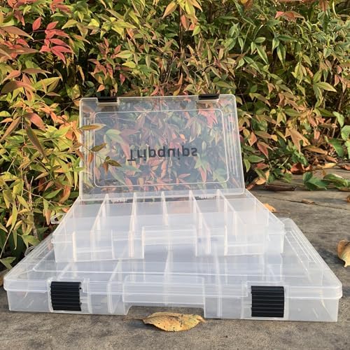 Tripquips 3600 Tackle Trays, Plastic Storage Organizer Box with Removable Dividers - Tackle Boxes - Fishing Tackle Storage - 3700 Tackle Trays - 2 Packs/4 Packs Box Organizer - Image 6