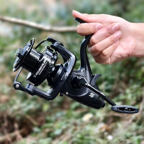 Sougayilang Spinning Reel,33Lbs Max Drag Fishing Reel,Full-Metal Spool+CNC-Machined Crank,for Freshwater Saltwater Bass and Catfish. - Image 2