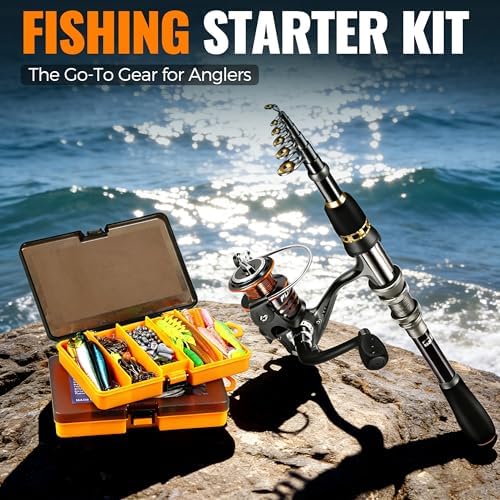 PLUSINNO Fishing Rod and Reel Combo Pole Gear Kit Telescopic Beginner - Image 6