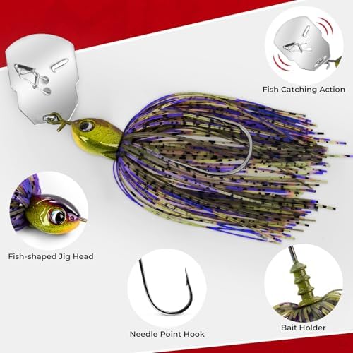 MadBite by KastKing Bladed Jigs Fishing Lures for Bass Fishing - Image 2