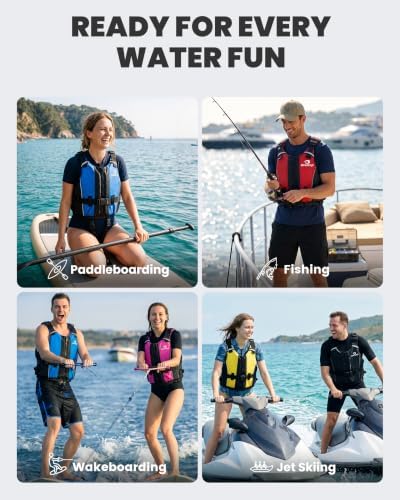 Owntop Swim Jacket Adult | Adjustable Crotch Strap | Large Armhole | Sturdy Zipper & Buckle | Kayak, Boating, Fishing, Paddle Sports - Image 6