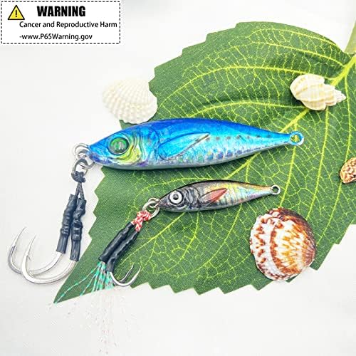 2Pcs Slow Pitch Jigs Lures Fishing Jigs Saltwater Speed Jigging Slow with Butterfly Hook Fishing Lures Sinking Metal Spoons for Saltwater Fishing - Image 2