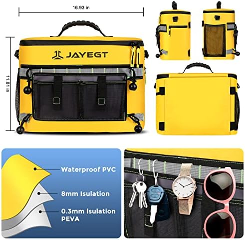 Kayak Cooler Behind Seat - Waterproof Cooler Bag Compatible with Lawn-Chair Seat Kayak，Kayak Accessories Camping Cooler, Portable Ice Chest for Fishing, Beach, Travel,Picnic, Cooler Leak-Proof - Image 5