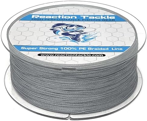 Reaction Tackle Braided Fishing Line - Pro Grade Power Performance for Saltwater or Freshwater Fish - Colored Fishing Line Braid for Extra Visibility by ReactionTackle