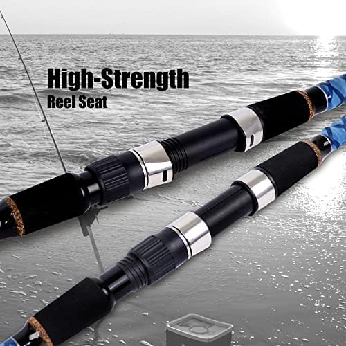 Fiblink Surf Spinning Fishing Rod Carbon Travel Surf Rod 2 Piece/3 Piece/4 Piece Spinning Fishing Rod 9'/10'/11'/12'/15' - Image 5