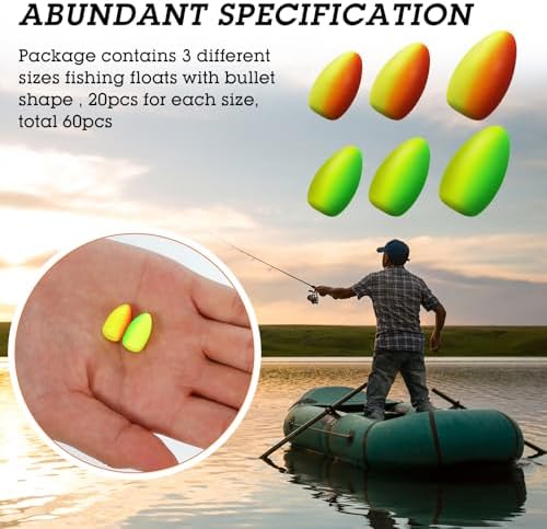 Skylety 60 Pcs Pompano rig Float Foam - Image 6