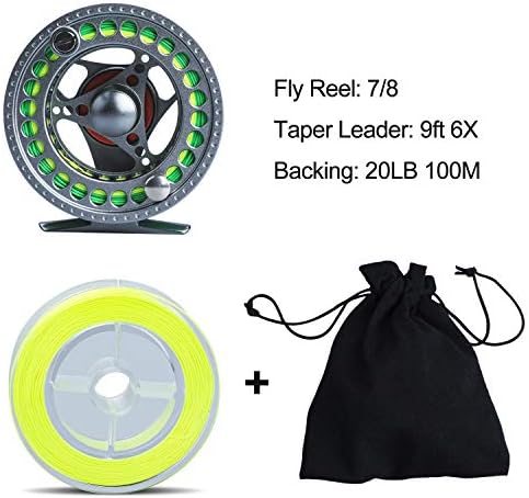 Sougayilang Fly Fishing Rod and Reel Combo, 4 Pieces Ultra Lightweight Portable Fly Rod and CNC Machined Aluminum Alloy Reel Complete Starter Package with Rod Bag - Image 4
