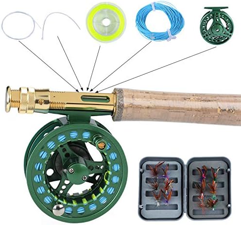 Sougayilang Saltwater Freshwater Fly Fishing Rod with Reel Combo Kit - Image 2