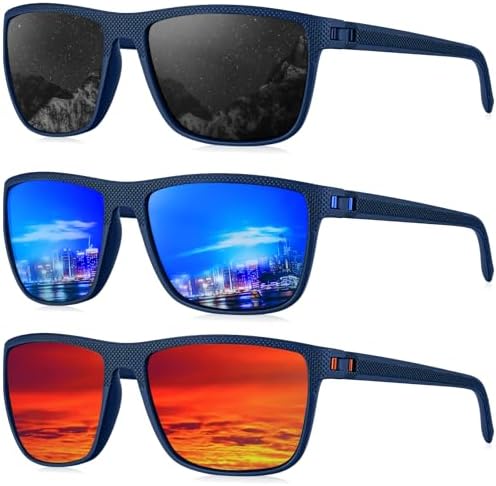 KALIYADI Polarized Sunglasses for Men, Lightweight Sun Glasses with UV Protection for Driving Fishing Golf by KALIYADI