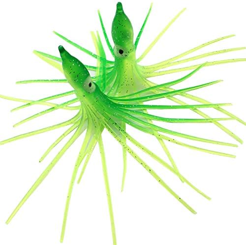 Hoochie Octopus Skirts Trolling Lures Fishing Tackle Soft Plastic Lures Luminous Squid Skirts Saltwater/Bait Lures1.9 '' - 8 ''（22PK） - Image 2