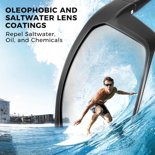 KastKing Huzzah Polarized Sport Sunglasses for Men and Women, Wrap Design - Image 2