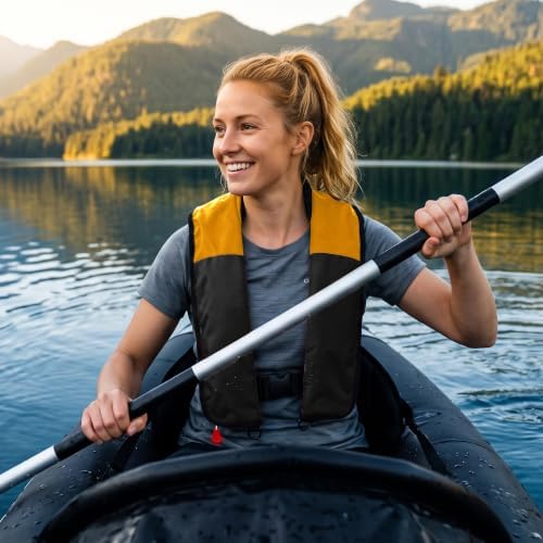 Automatic Inflatable Life Jacket,Preserver PFD for Adults,Life Vest for Adult,Supports Weight up to 330 pounds - Image 4