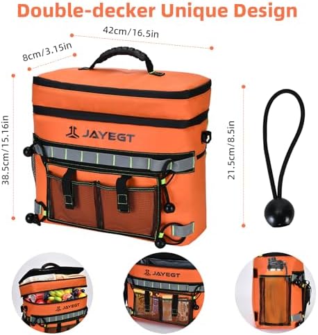 Kayak Cooler Behind Seat - Waterproof Cooler Bag Compatible with Lawn-Chair Seat Kayak，Kayak Accessories Camping Cooler, Portable Ice Chest for Fishing, Beach, Travel,Picnic, Cooler Leak-Proof - Image 6