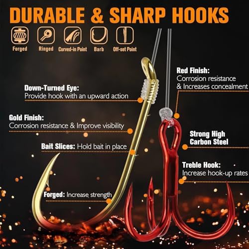 Dovesun Walleye Rigs 16lb Walleye Spinner Rig Crawler Harness - Image 4