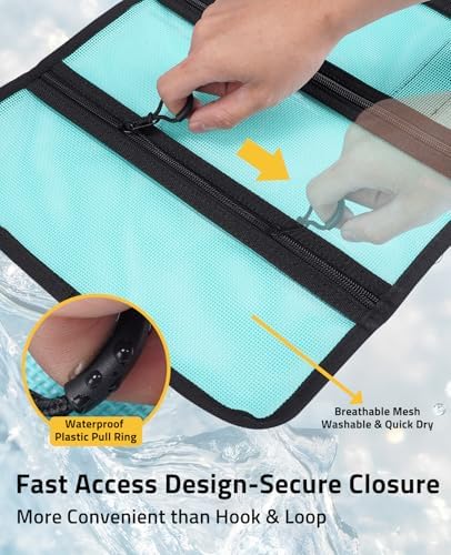 CVLIFE 6-Pocket PVC Mesh Fishing Lure Bag, Tackle Storage Organizer - Image 5