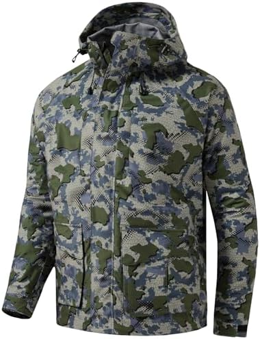 BASSDASH Walker-LW Breathable Waterproof Fishing Hunting Wading Jackets with Silent Outer Fabric for Men Women by Bassdash