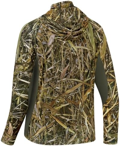 BASSDASH Men's UPF 50+ Camo Long Sleeve Hunting Fishing Hoodie Shirt - Image 3