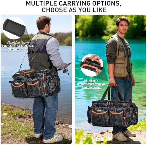 THKFISH Waterproof Large Fishing Tackle Bag for 3600/3700 Tackle Box - Image 6