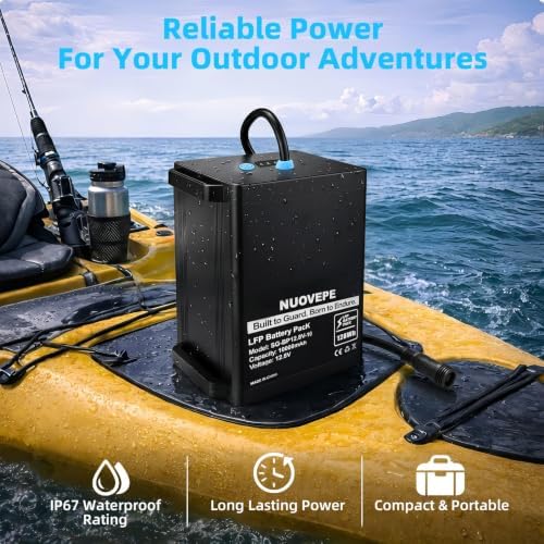12V Portable Lithium Fish Finder Battery Kit, Aluminum Alloy Case - Image 6