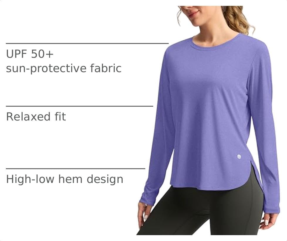 G Gradual Women's Sun Shirts UPF 50+ Long Sleeve Workout Hiking Tops - Image 4