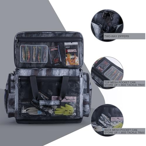 Goture Large Tackle Bag, Water Resistant Saltwater Gear Storage - Image 5