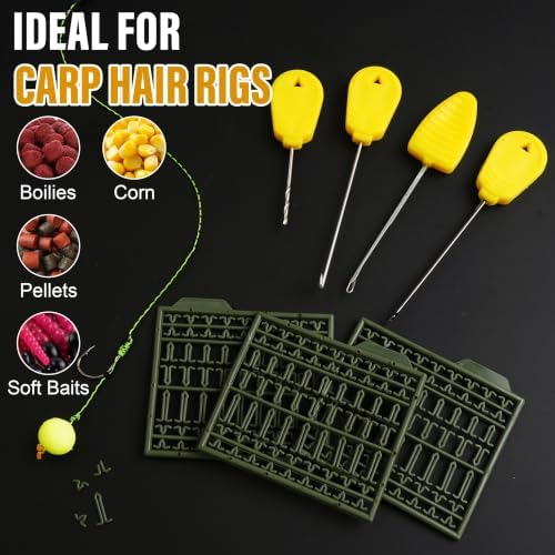 Carp Fishing Bait Rig Tool Kit 7 in 1 Baiting Rigging Needle Set - Image 5