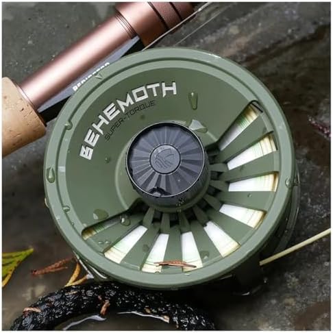 Redington Behemoth Fly Reel – Heavy-Duty Carbon Drag, Large Arbor, Die-Cast Frame & Deep V-Spool – Freshwater & Saltwater Fly Fishing Reel for Trout, Bass, Salmon & Big Game - Image 4