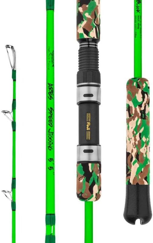 GOOFISH® Solid Nano Blank Series- Vertical Deep Sea Speed Fast or Slow Pitch Jigging Rod 5'5"(168cm) Size PE 3-6 Max Jig 500g Saltwater Boat Trolling Jig Rod with Fuji Guide - Image 6