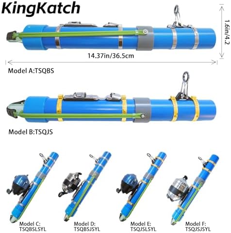 Catapult Fishing Rod, Heavy-Duty Durable Slingshot Fishing Pole for Freshwater & Saltwater, Portable Travel Lure Launcher, Great Outdoor for Anglers, - Image 4