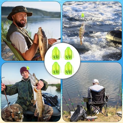 Gemscream 30 Pcs Catfish Rattles for Catfishing, Fishing Rattles with 15 Stainless Steel Beads, Rocket Shaped Inline Fish Attractor Fishing Tackle for Catfish Bass Pompano - Image 6