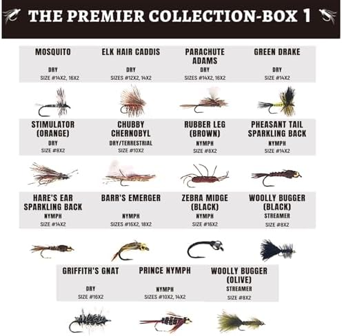 122 Pcs/ 40 Pcs Hand Tied Fly Fishing Flies Assortment with 2 Fly Boxes ID Learn Cards, Dry, Wet, Streamers, Wooly Bugger, Terrestrial Trout Bass Lure for Fishing Lover Gift - Image 6