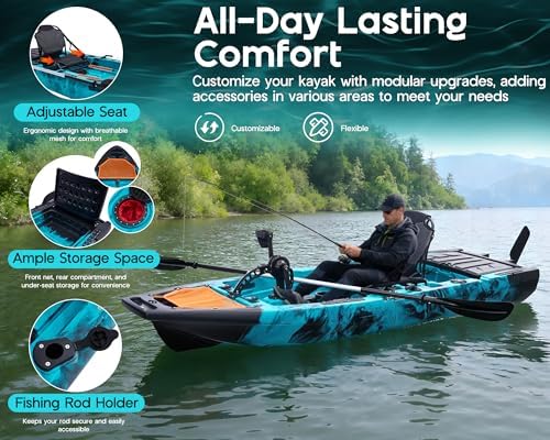 Albott Modular Fishing Kayak with Drive System & Durable HDPE, Customizable - Image 6